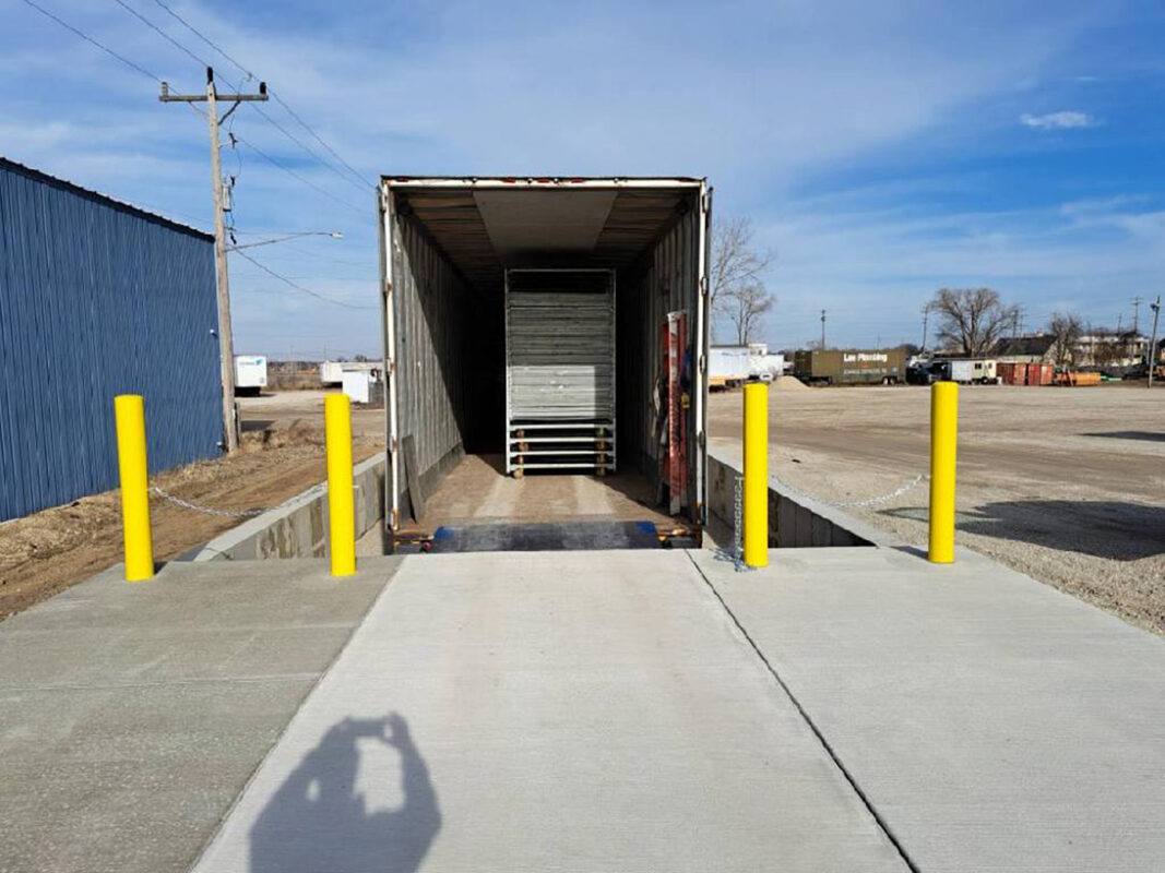 completed concrete dock